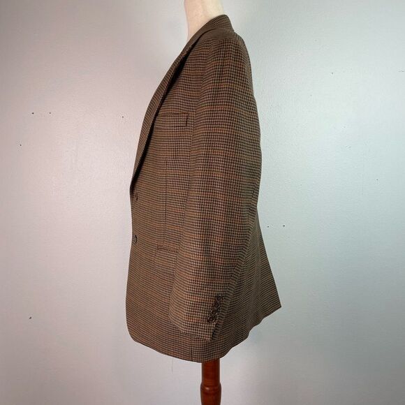 Jos. A. Banks Brown Wiol Textured Sport Coat with Notched Lapel Size 42S EUC - Picture 3 of 10